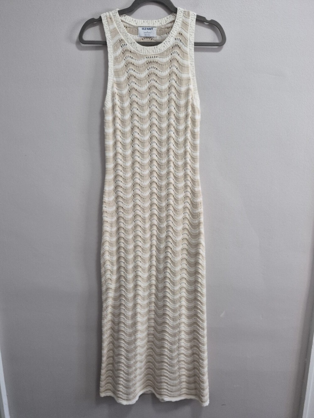 Old Navy Crochet Swim Coverup Maxi Dress Size Medium